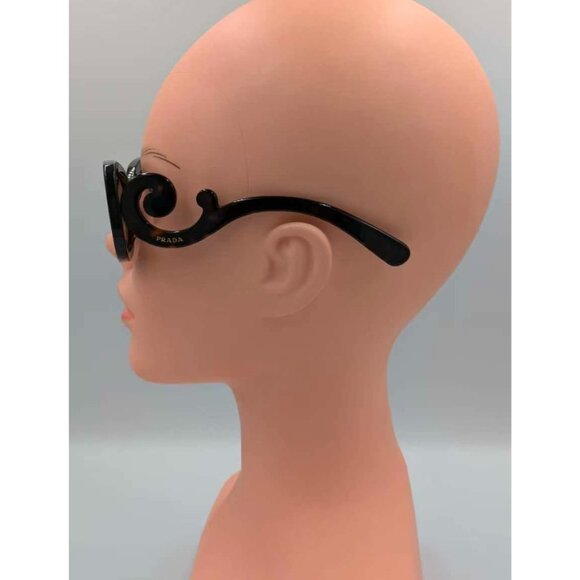 Pre-owned Prada Square Baroque Swirl SPR 27O Acetate Sunglasses Tortoise - Picture 9 of 10